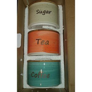Ceramic Cannister Set- 3 Peice